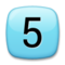 Keycap Digit Five emoji on LG
